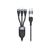 Cable Conceptronic Usb-c/m 3en1 1.5m Negro (etta05b15)