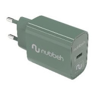 Cargador Pared Nubbeh 1usb-c 25w Verde (nbwallchcg25)