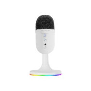 Micrófono Mars Gaming Argb 3.5mm Usb Blanco (mmiccxw)
