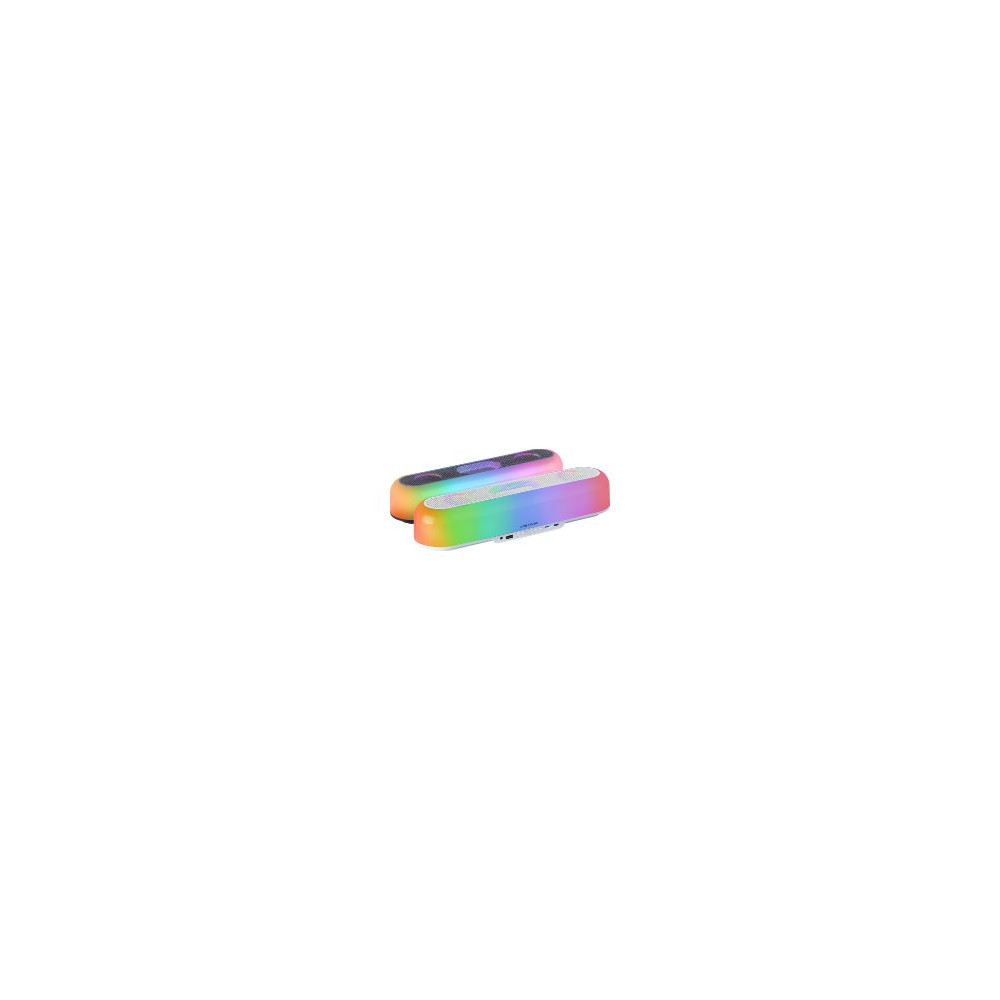 Barra De Sonido Mars Gaming 20w Rgb Bt Blanca (msborbw)