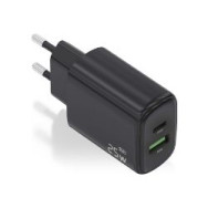 Cargador Pared Aisens Usb-c Usb-a 25w Negro (a110-0912)