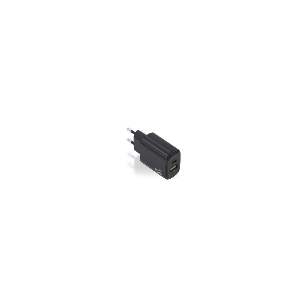 Cargador Pared Aisens Usb-c Usb-a 25w Negro (a110-0912)