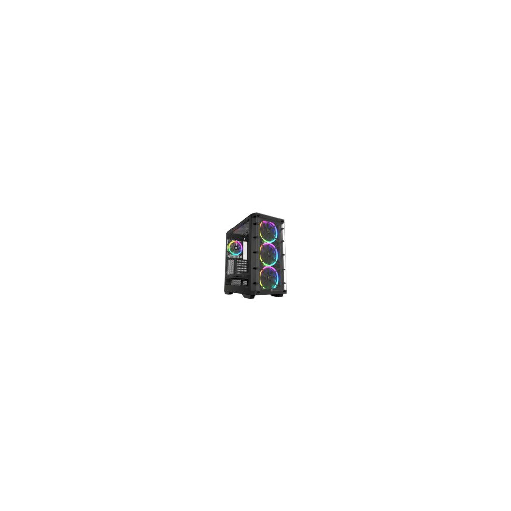 Caja Nfortec Draco X Rgb Atx Itx Negra (nf-cs-dracox-b)