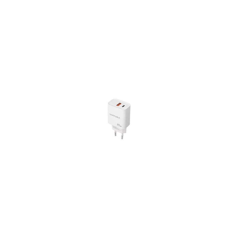 Cargador De Pared Nanocable Usb-a/c Blanco (10.10.2007)