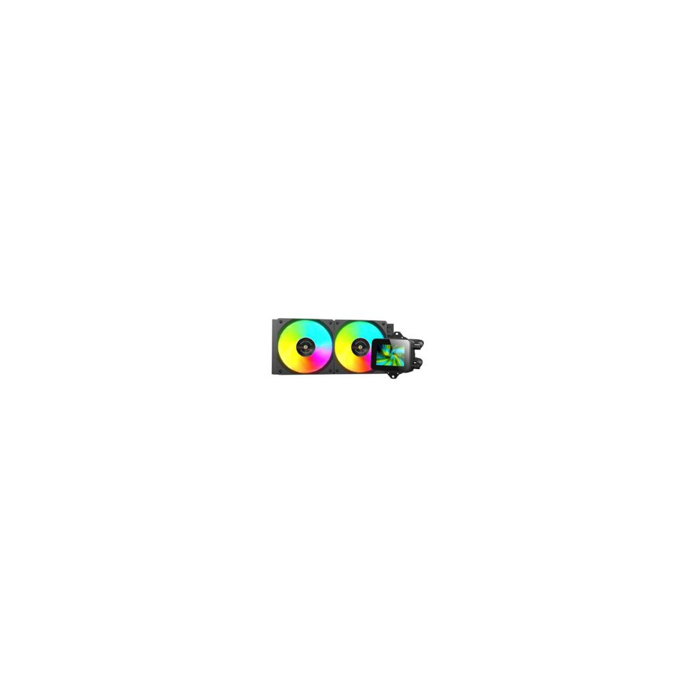 Ref. Líq. Mars Gaming Argb 2x120mm Negra (mlvision240)