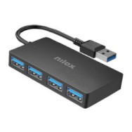 Hub Nilox 4xusb-a 3.0 Negro (nxhub403)