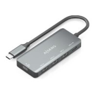 Hub Aisens Usb-c A 3xusb 2.0 Pd 100w Gris (a109-0945)