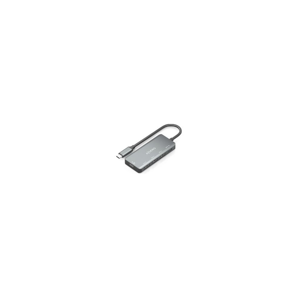 Hub Aisens Usb-c A 3xusb 2.0 Pd 100w Gris (a109-0945)