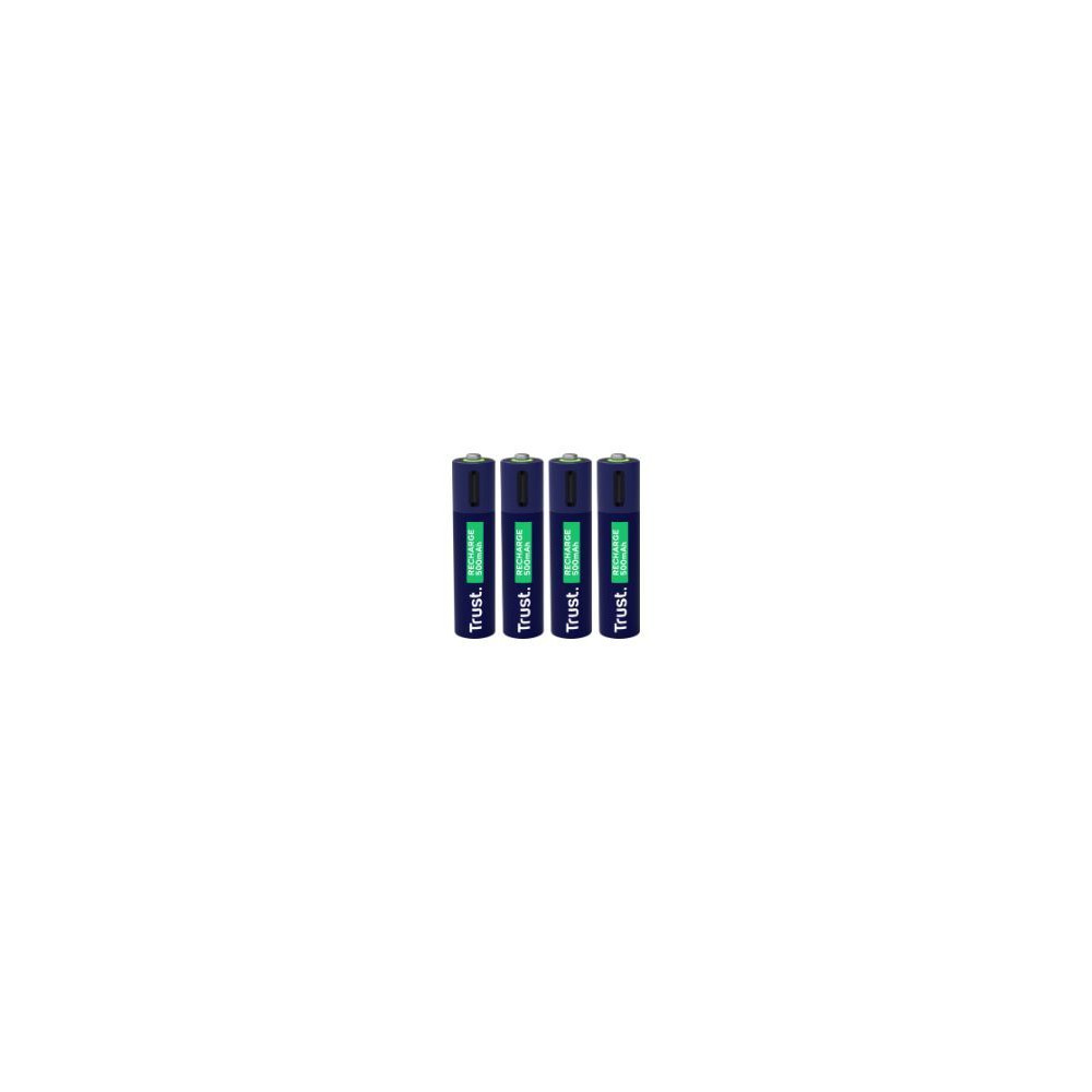 Pilas Recargables Trust Aaa Usbc-c Pack 4 Azul (25671)