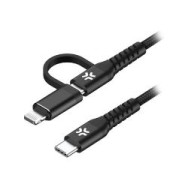 Cable Celly Usb-c A Lightning/usb-c 100w (usbc2in1bk)