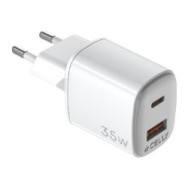 Cargador Celly Usb-a Usb-c 35w Blanco (uptc1usb1usbc35)