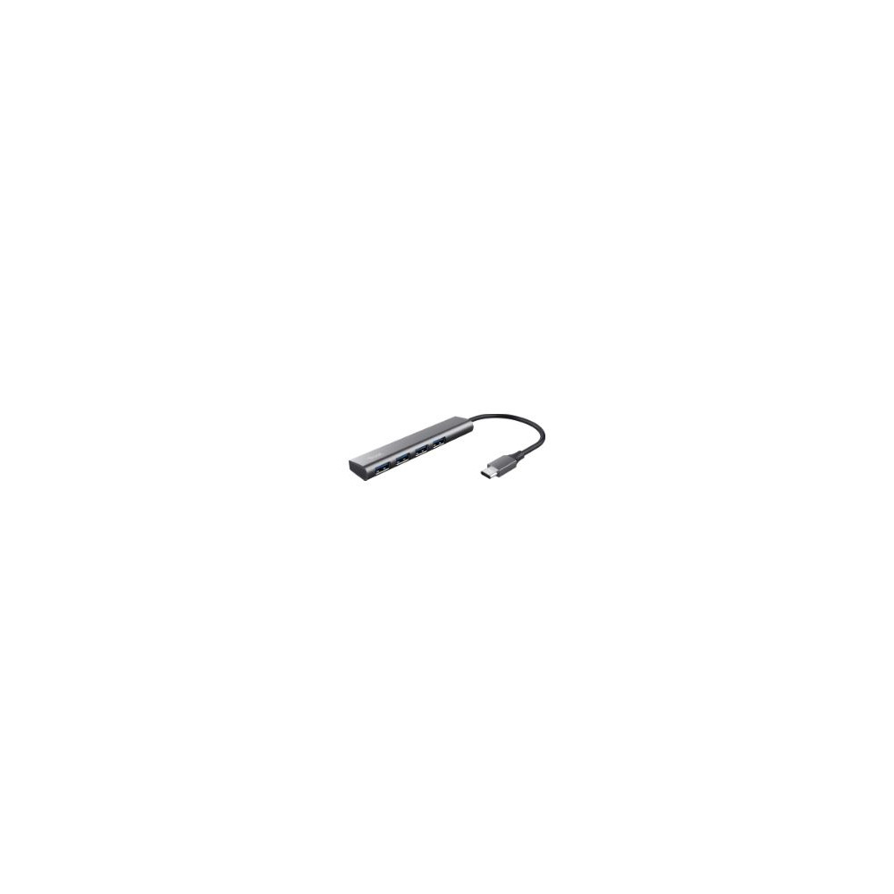 Hub Trust Halyx Usb-a A 4xusb-c 3.0 Gris/negro (24948)