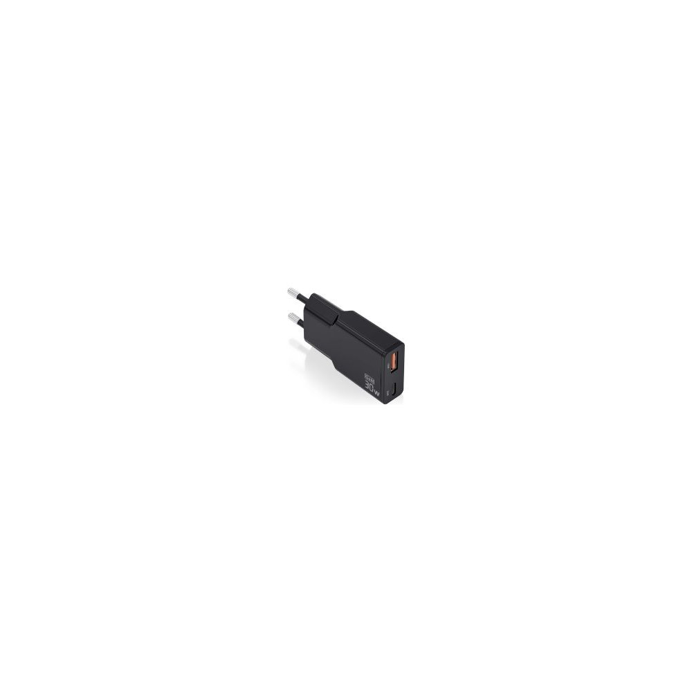 Cargador Pared Aisens Usb-a Usb-c 30w(asch-30w2p047-bk)