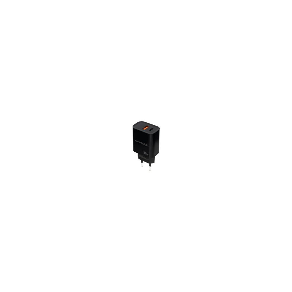 Cargador Pared Nanocable Usb-a/c 30w Negro (10.10.2012)