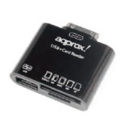Lector Tarjetas Approx Usb 2.0 Negro (appcrs)