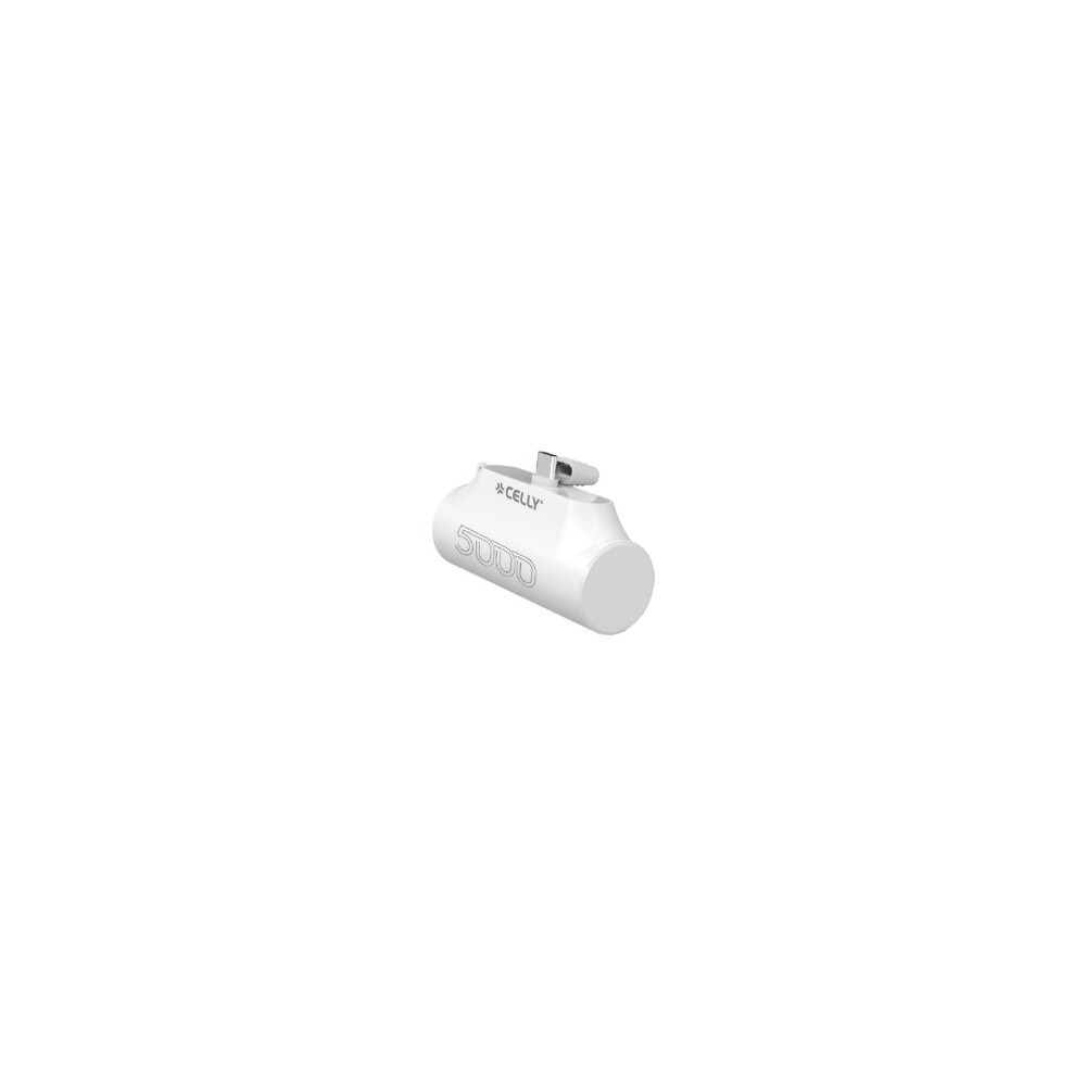 Powerbank Celly 5000mah Usb-c Blanco (pbc5000wh)