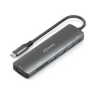 Docking Aisens 7en1 Usb-c Gris (asuc-7p025-gr)