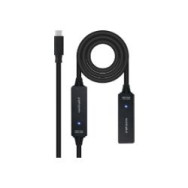 Nanocable Usb-c M/h Cable 10m Negro (10.01.1312)