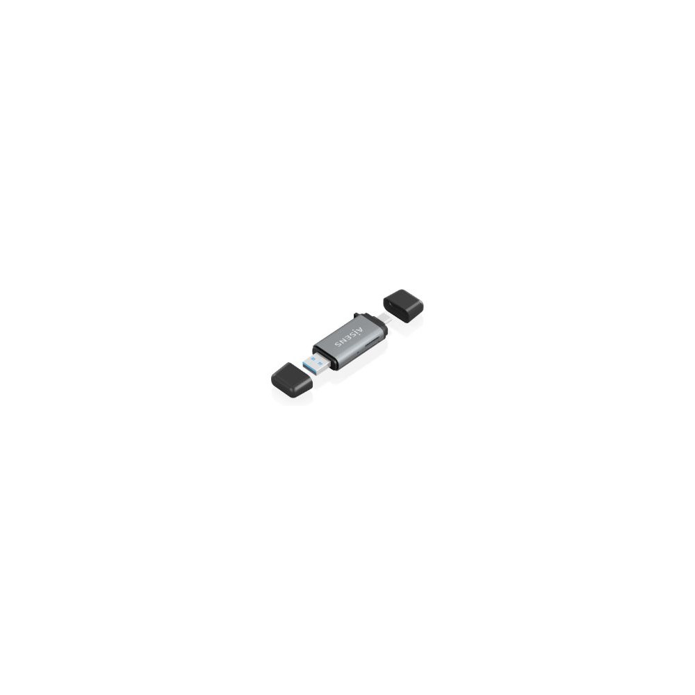 Lector Tarjetas Aisens Usb-a/c 30 Gris (ascr-2ac11-gr)