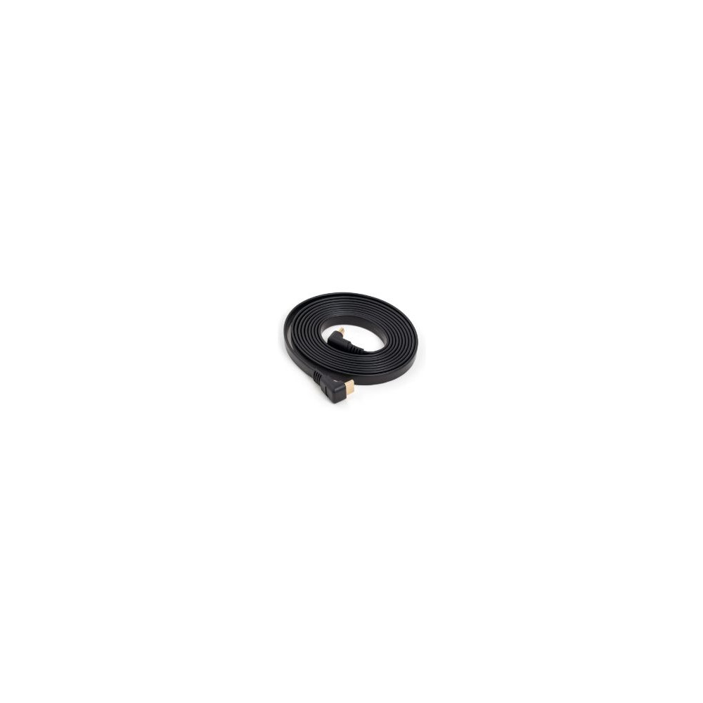 Cable Engel Hdmi-a M/m Plano Acodado 3m Negro (av0743c)