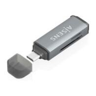 Lector Tarjetas Aisens Usb-c 3.0 Gris (ascr-2c10-gr)