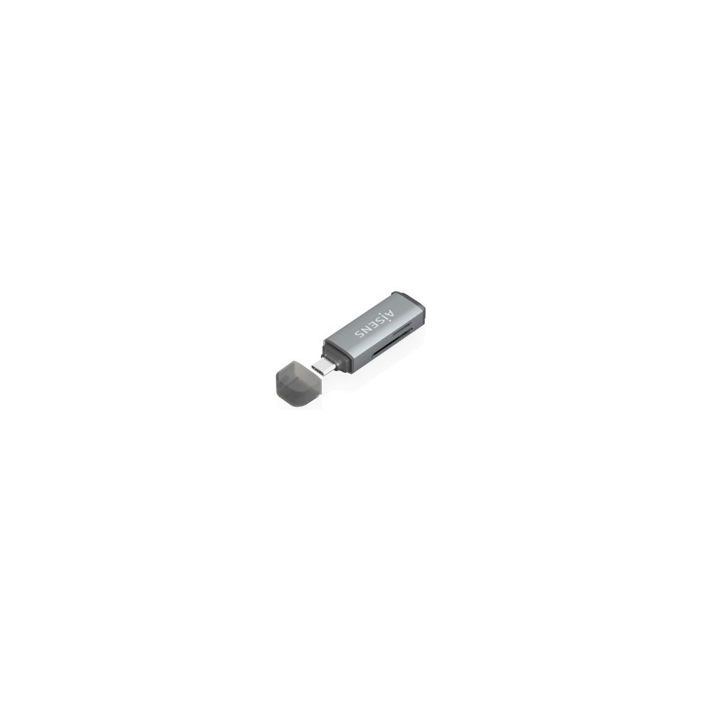 Lector Tarjetas Aisens Usb-c 3.0 Gris (ascr-2c10-gr)