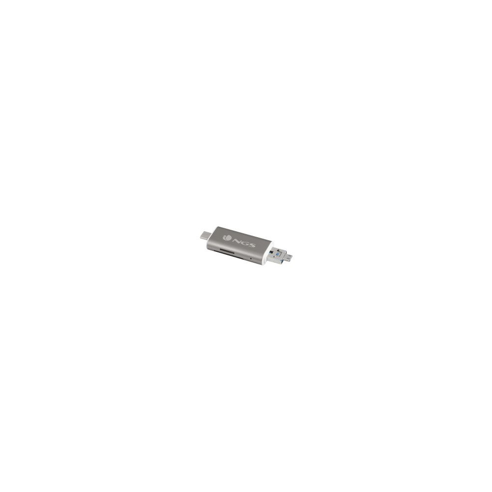 Hub Ngs 5en1 1xusb 2.0 1xmusb Gris/blanco (ally Reader)
