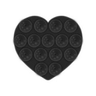 Ventosa Celly Para Smartphone Corazón Negro(fixheartbk)