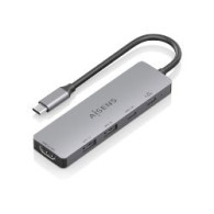 Docking Aisens 5en1 Usb-c 4k/60hz Gris (asuc-5p028-gr)