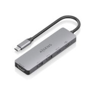Docking Aisens 5en1 Usb-c 4k/60hz Gris (asuc-5p028-gr)
