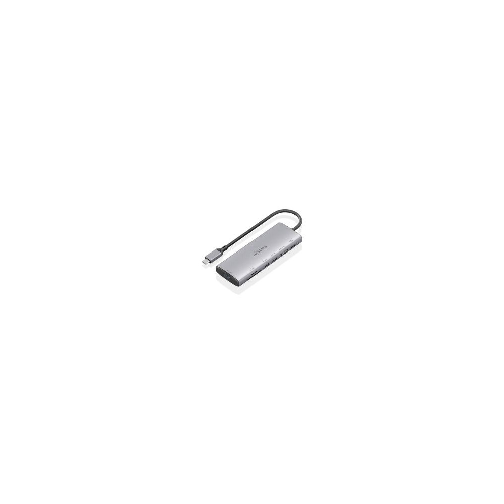 Docking Aisens 7en1 Usb-c 4k/60hz Gris (asuc-7p031-gr)