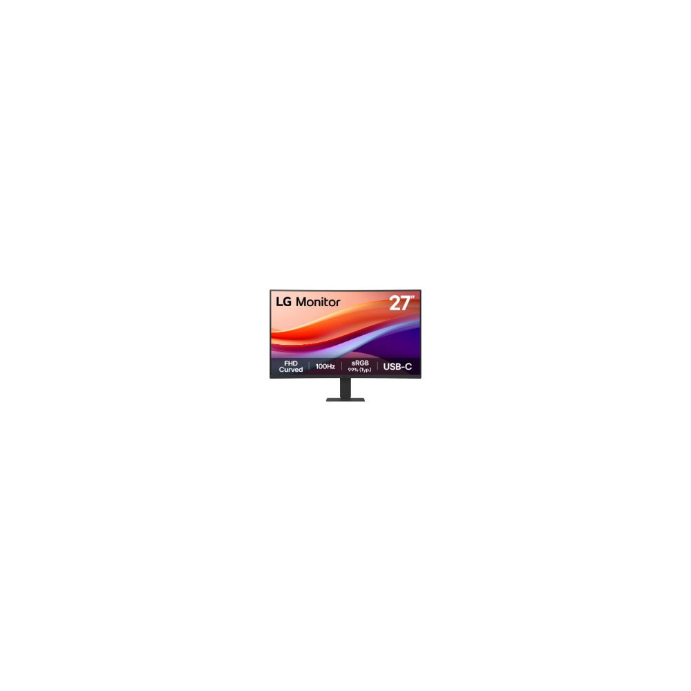 Monitor Lg 27 Fhd 100hz Curvo Usb-c Hdmi (27u421a-b)