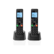 Teléfono Inalámbrico Motorola Dot202 Dect Duo Negro