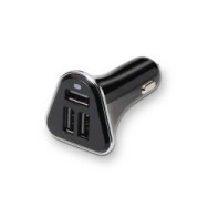 Cargador De Coche Tooq 3xusb 2.0 26w Negro (tqcc-2003)
