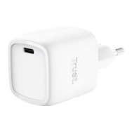 Cargador Pared Trust Maxo Gan 30w 1usb-c Blanco (25520)