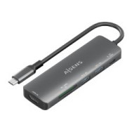 Docking Aisens 6en1 Usb-c Gris (asuc-6p023-gr)