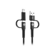 Cable Celly Usb-c A Usb-c +adap. Usb-a/ligh(usbc4in1bk)