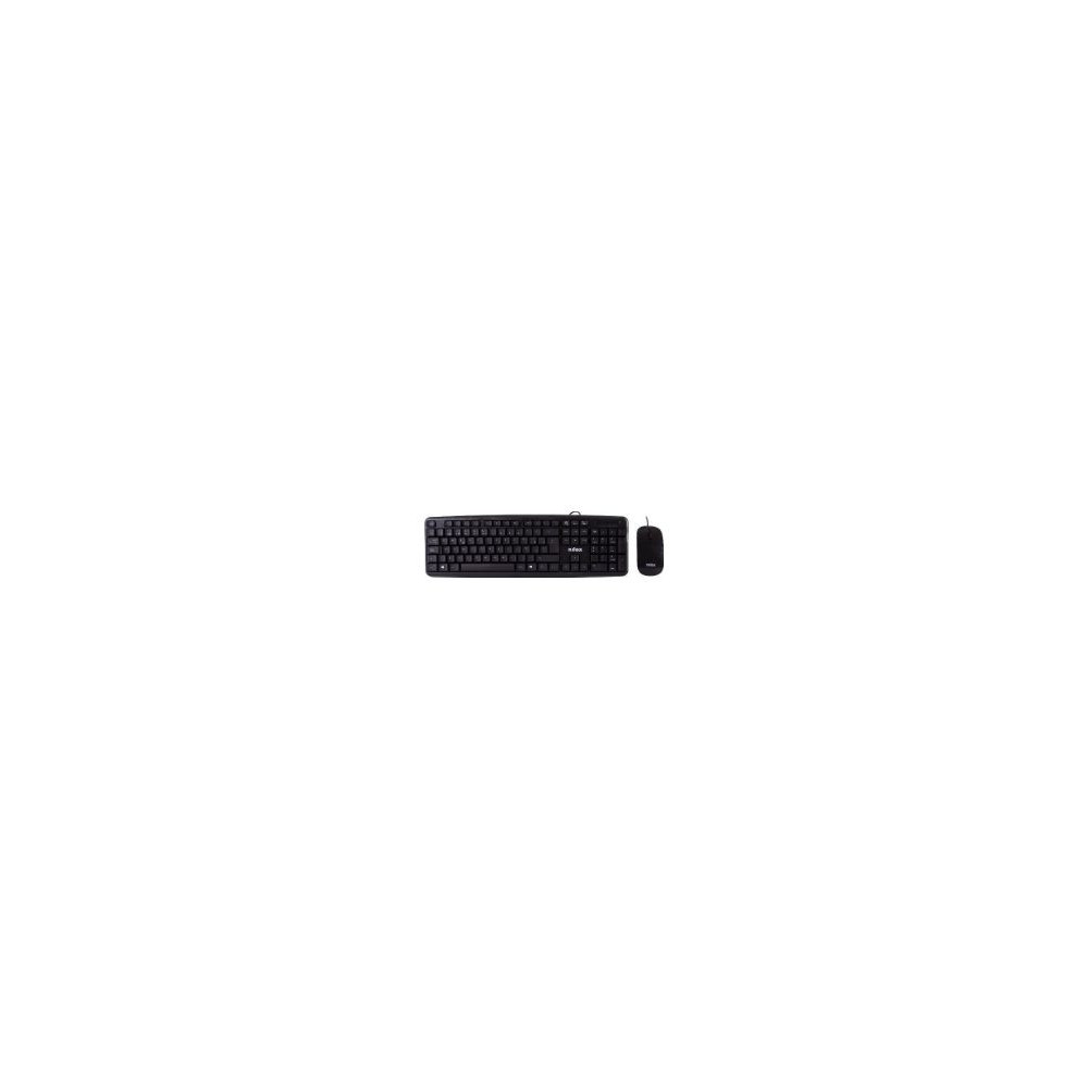Tecladoratón Nilox Wireless Negro (nxkmwe0002)