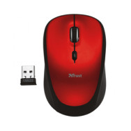 Ratón Trust Yvi Óptico Wireless Rf 1600dpi Rojo (19522)
