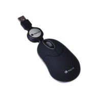 Ratón Ngs Óptico Usb 1000dpi Retráctil Negro (sinblack)