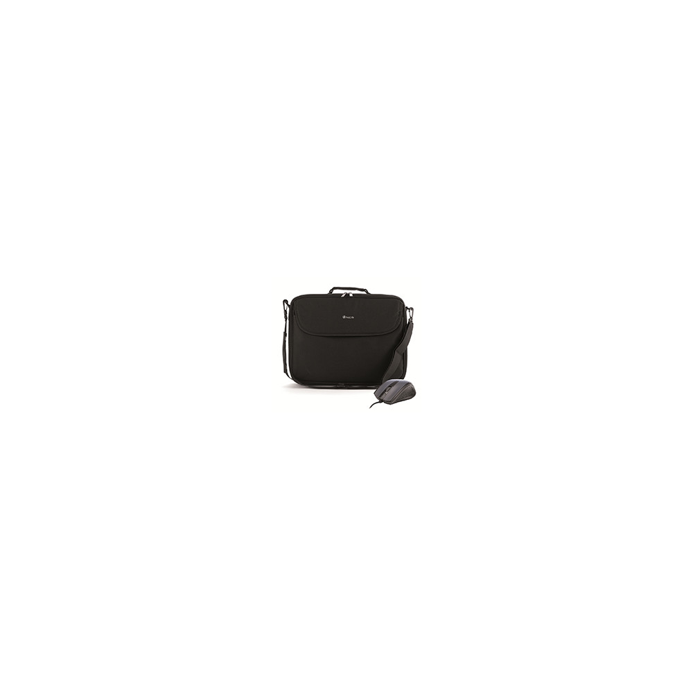 Maletín+ratón Ngs Monray 16" Negro (bureaukit)