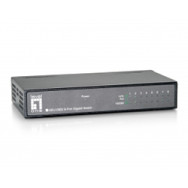 Switch Levelone 8xrj45 Gbe Negro (geu-0822)