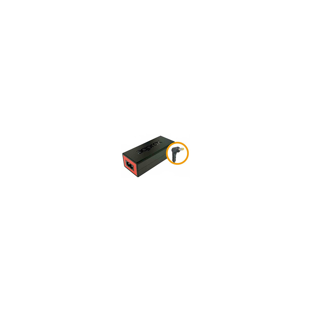 Cargador Approx 65w Portátil Hp Negro/rojo (appa05)