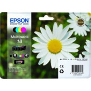 Tinta Epson 18 T1806 Pack Negro/tricolor (c13t18064012)