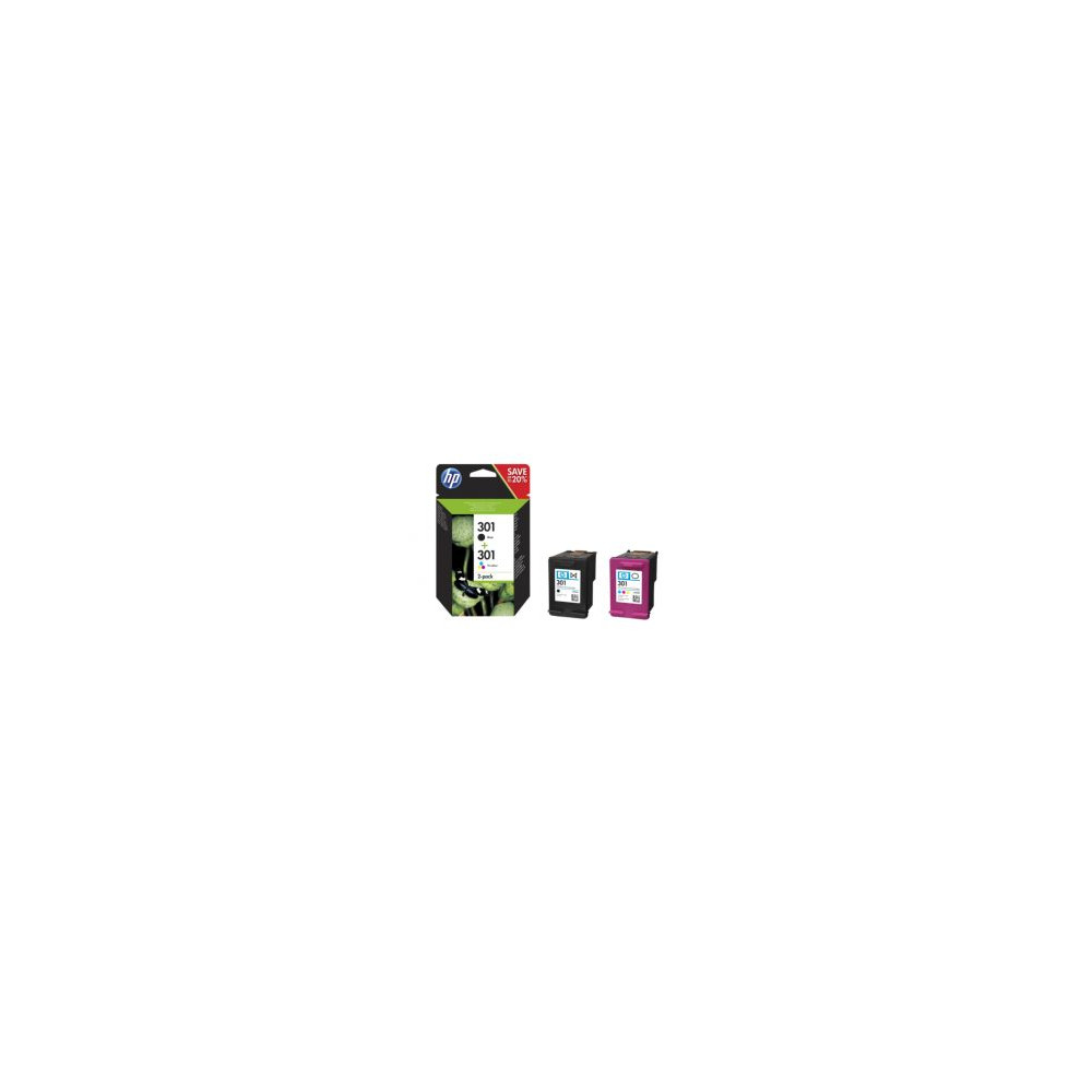 Tinta Hp 301 Pack Tricolor/negro 3ml/3ml (n9j72ae)