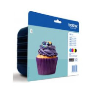 Tinta Brother Pack Negro/tricolor (lc123valbp)
