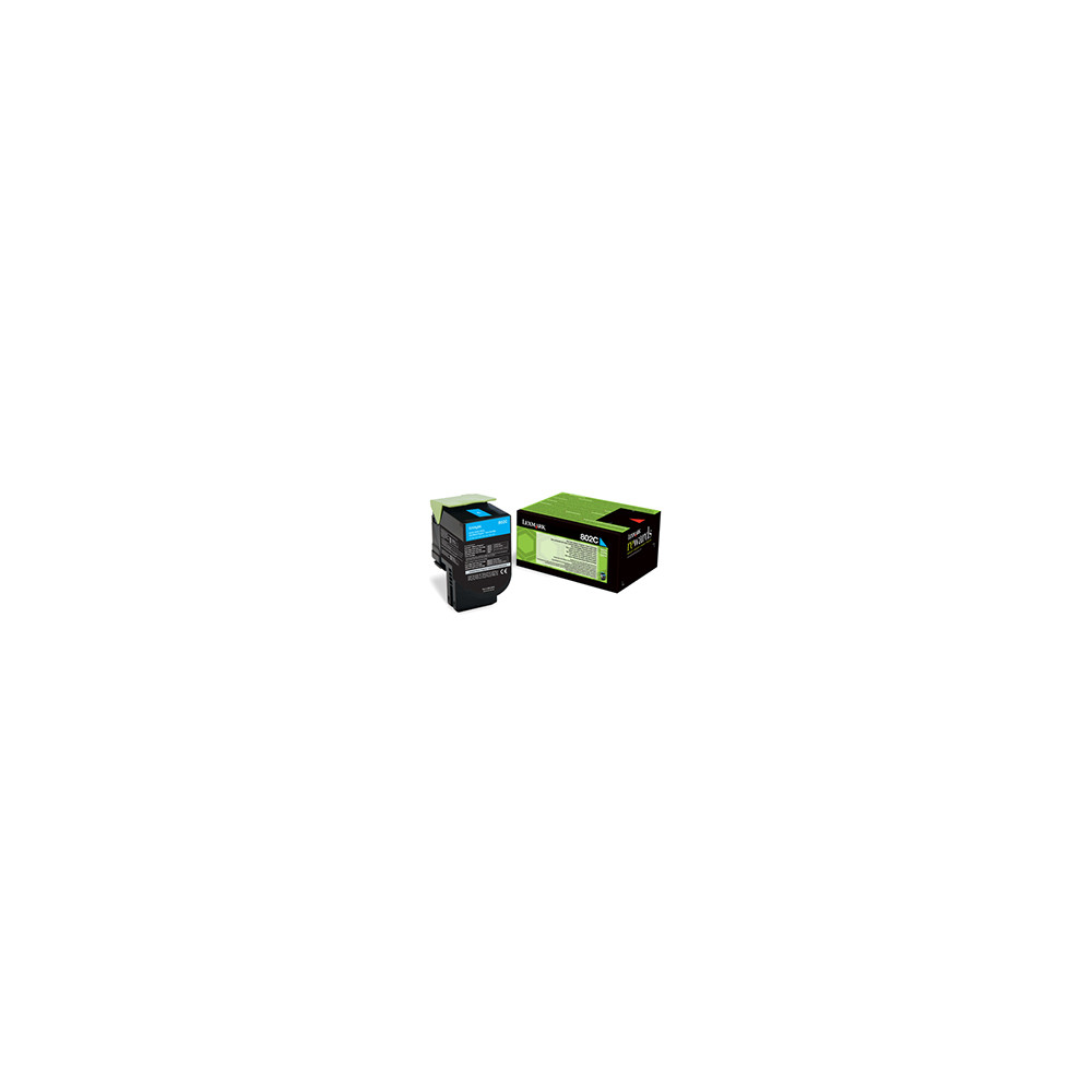 Toner Lexmark Laser 802c Cian 1000 Páginas (80c20c0)