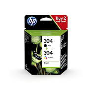 Tinta Hp 304 Pack Negro/tricolor 4ml/2ml (3jb05ae)