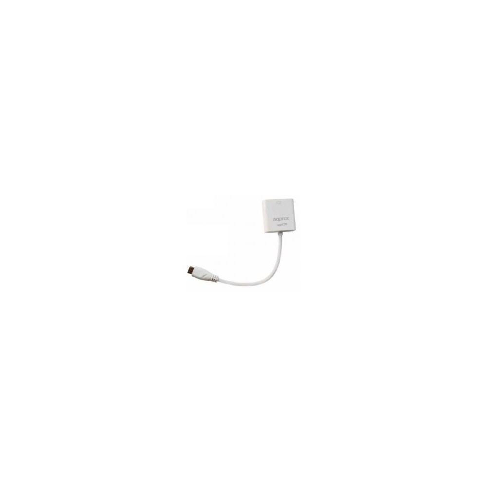 Cable Approx Vga/m A Mini Hdmi/h Blanco (appc20)