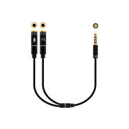 Nanocable Audio 3.5mm/m A 2x3.5mm/h 30cm (10.24.1202)